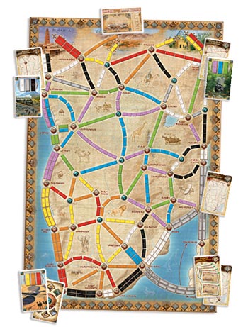 Ticket to Ride Africa kaart