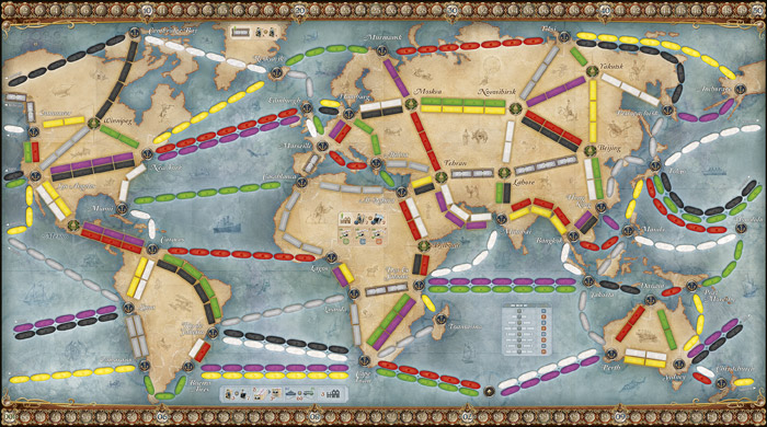 World game board T2R Rails and Sails